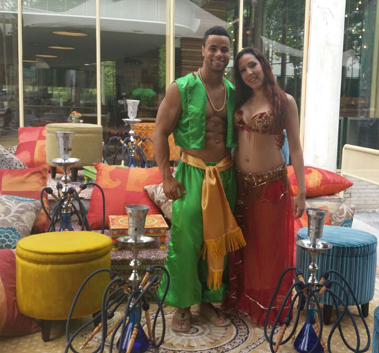 Alladin thema feest Sweet 18 Party