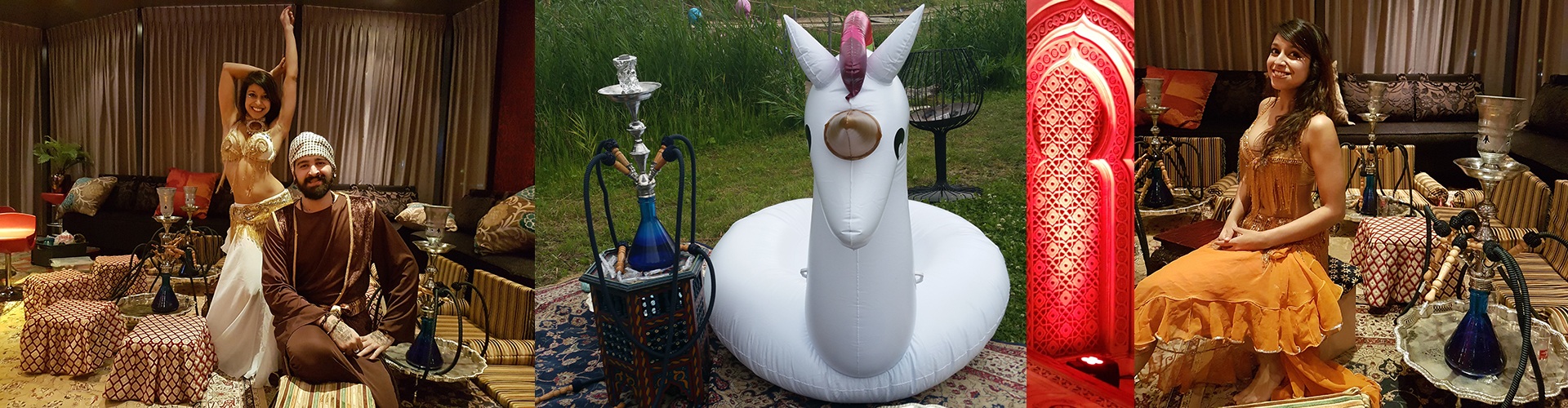 Alladin thema feest met vuurspuwers