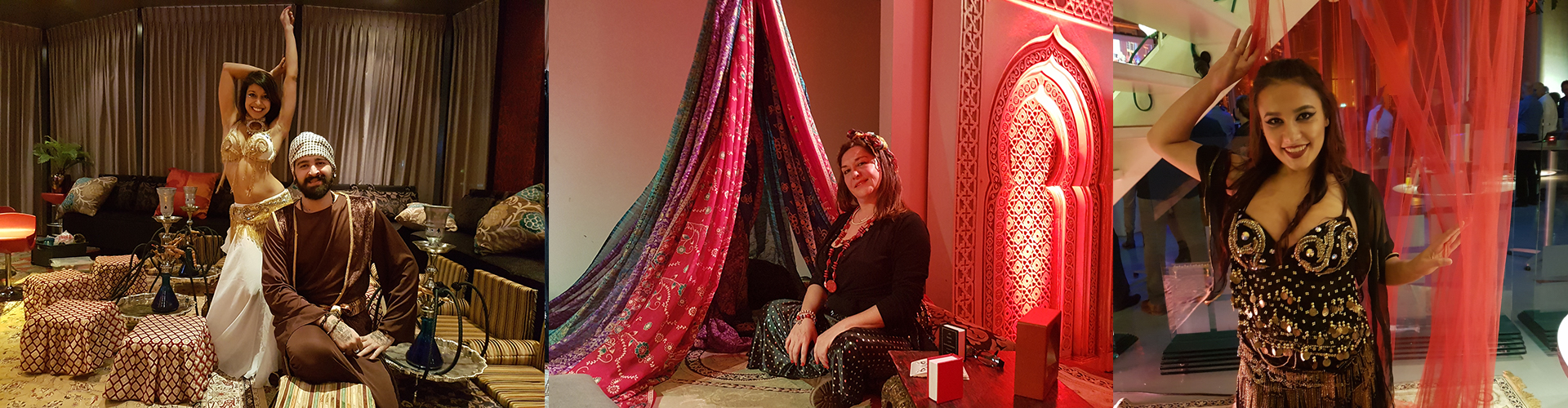 Slang waarmee de gasten op de foto kunnen